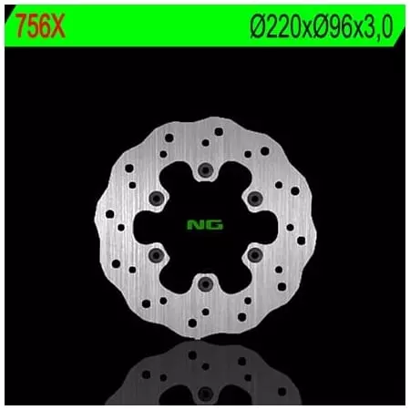 Disque de Frein Avant Gauche NG 756X Pétale Fixe Kawasaki - Freinage NG BRAKE