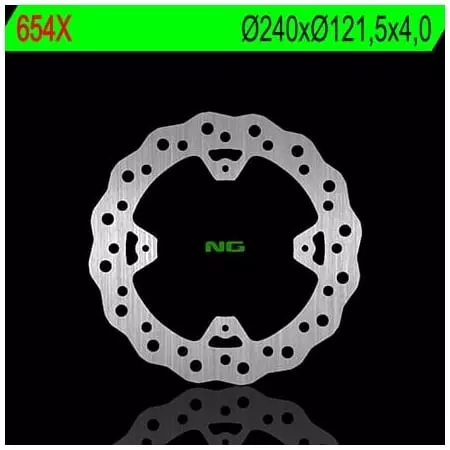 Disque de Frein Arrière Droit NG 654X Pétale Fixe - Freinage NG BRAKE