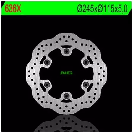 Disque de Frein Arrière NG 636X Pétales Fixe - Freinage NG BRAKE