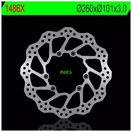 Disque de Frein Avant Gauche NG 1486X Pétale Fixe Honda