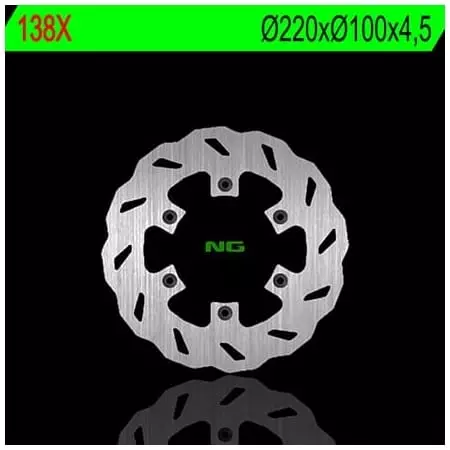 Disque de Frein Arrière Droit NG 138X Pétale Fixe Kawasaki - Freinage NG BRAKE