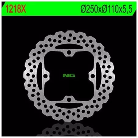 Disque de Frein Arrière NG 1218X Pétales Fixe Kawasaki