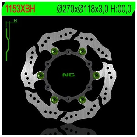 Disque de Frein Avant NG 1153XBH Pétale Flottant - Freinage NG BRAKE