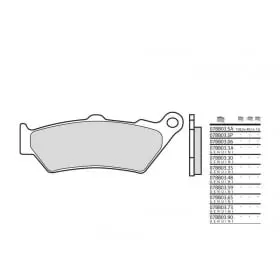 Plaquettes De Frein Brembo 07Bb0359 Organique