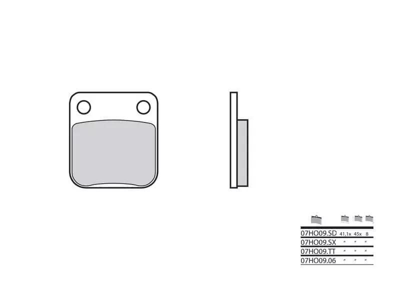 Plaquettes De Frein Brembo Métal Fritté Suzuki - 07Ho09Sd