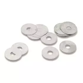Clapets De Suspension Innteck Acier Diamètre Intérieur 8 mm x Diamètre Extérieur 19 mm x Épaisseur 0,15 mm 10 Pièces