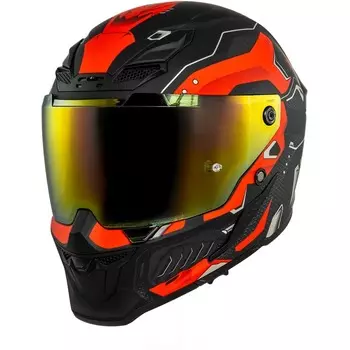 Casque Kokpit Furioza Berserk Noir Rouge Mat