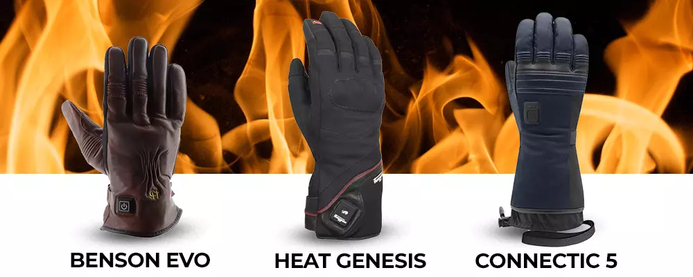Gants chauffants moto