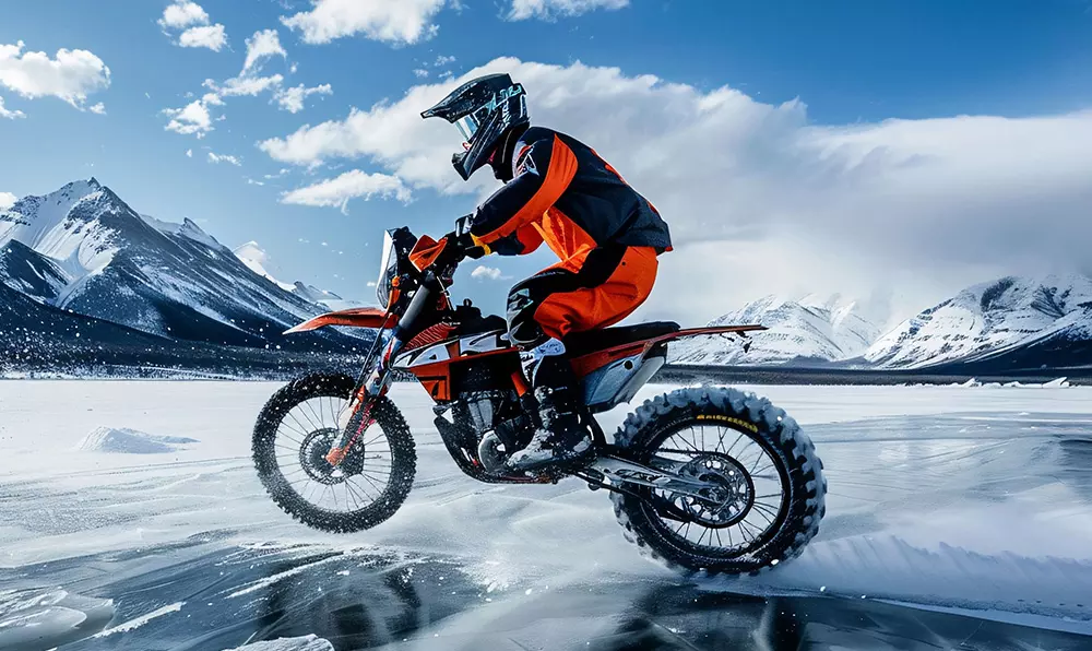 Peut-on rouler à moto sur la neige ?