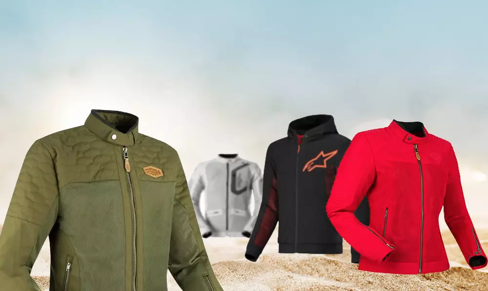 Blouson moto été
