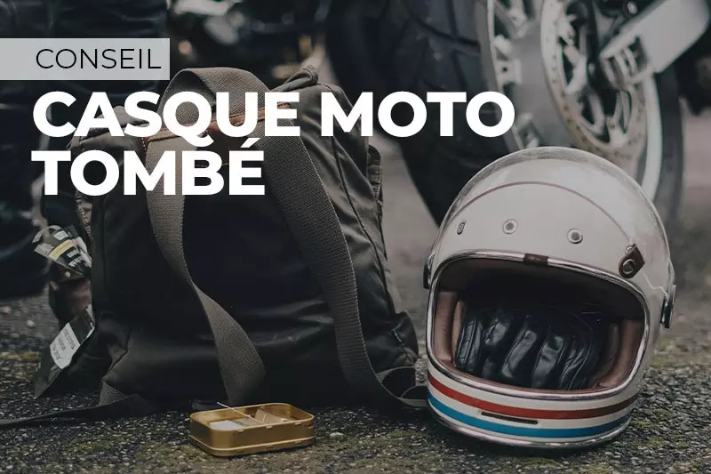Chute de casque moto : danger ou pas ?