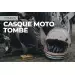 Chute de casque moto : danger ou pas ?